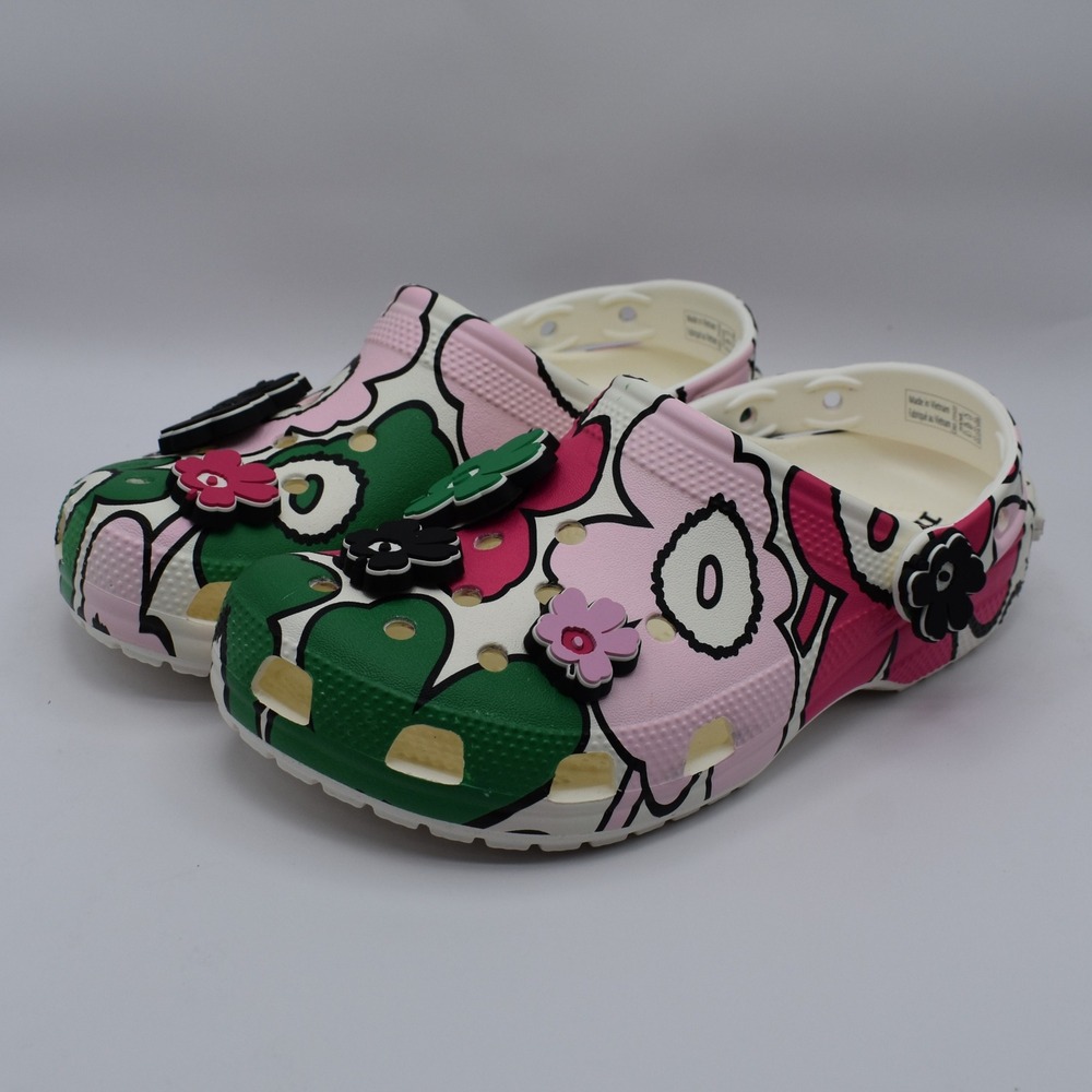 Crocs x Marimekko Floral Classic Clogs Size Womens 6 211122-90H Flowers NWT NEW
